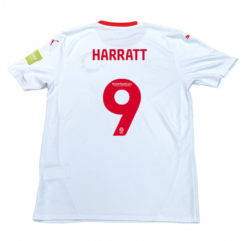 Danxen Kid Kian Harratt #9 White Away Jersey 2024/25 T-Shirt