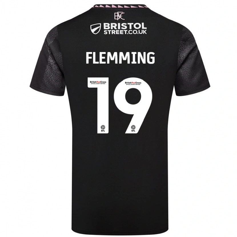 Danxen Kid Zian Flemming #19 Black Away Jersey 2024/25 T-Shirt