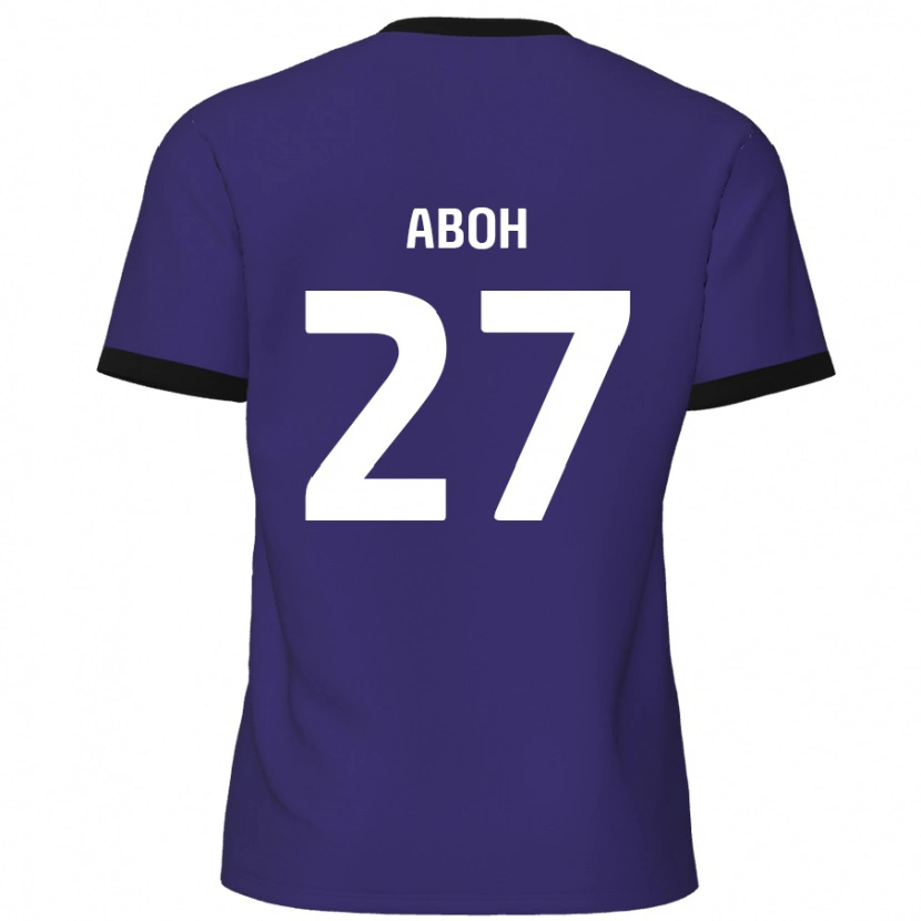 Danxen Kid Ken Aboh #27 Purple Away Jersey 2024/25 T-Shirt