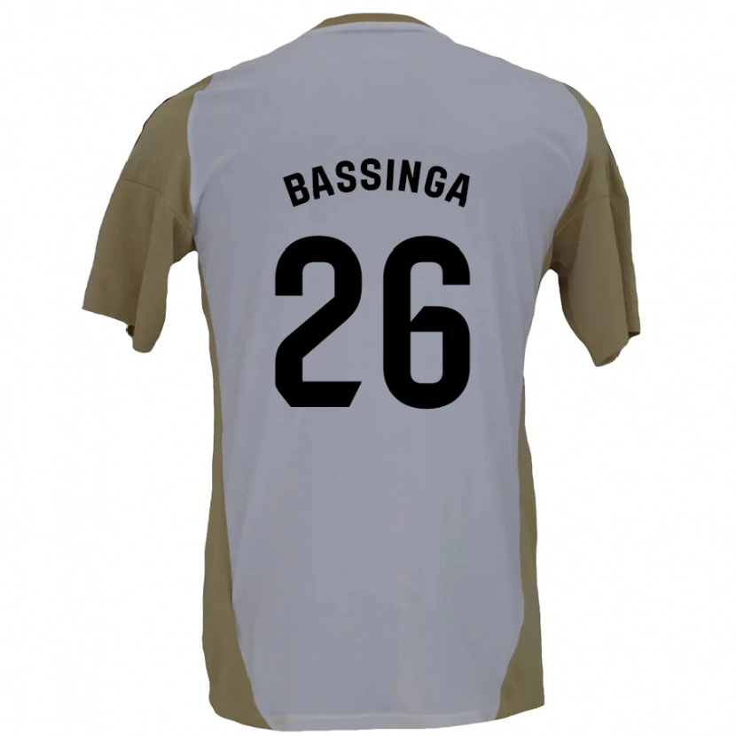 Danxen Kid Aboubacar Bassinga #26 Brown White Away Jersey 2024/25 T-Shirt