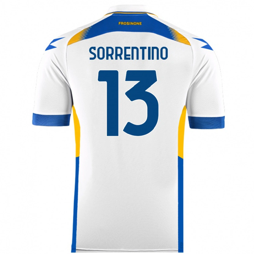 Danxen Kid Alessandro Sorrentino #13 White Away Jersey 2024/25 T-Shirt