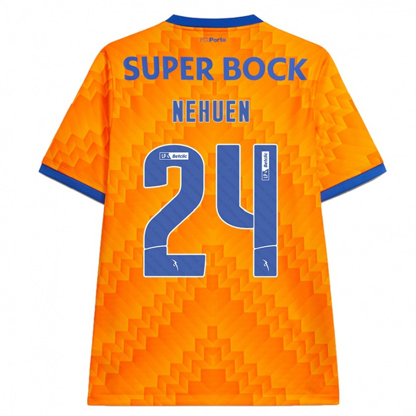 Danxen Kid Nehuén Pérez #24 Orange Away Jersey 2024/25 T-Shirt