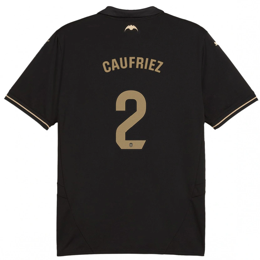 Danxen Kid Maximiliano Caufriez #2 Black Away Jersey 2024/25 T-Shirt