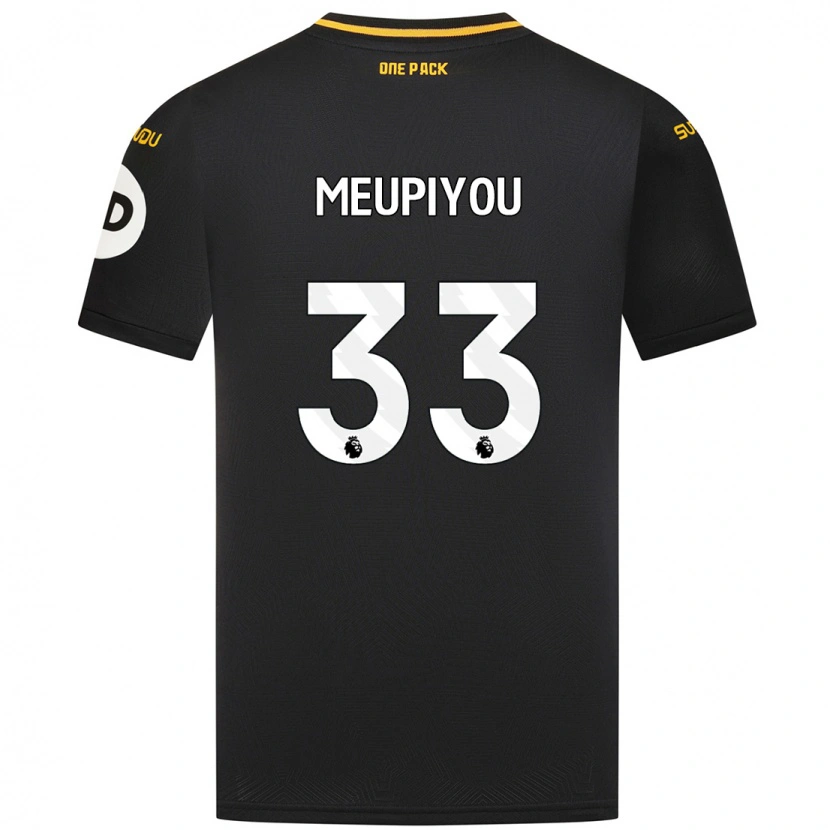 Danxen Kid Bastien Meupiyou #33 Black Away Jersey 2024/25 T-Shirt