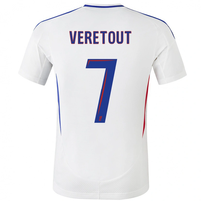 Danxen Men Jordan Veretout #7 White Blue Home Jersey 2024/25 T-Shirt