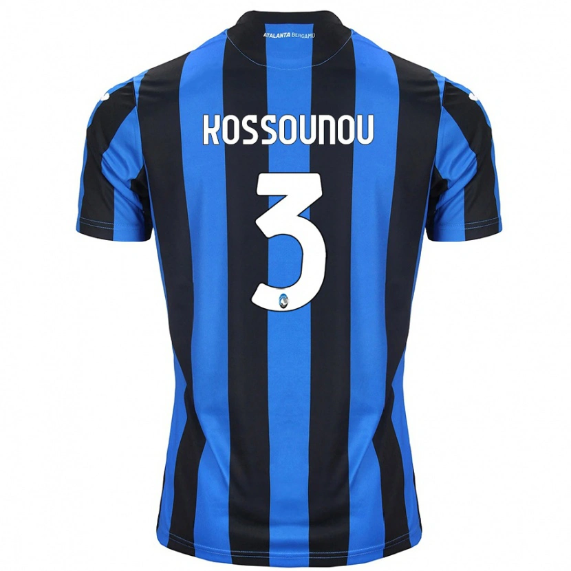 Danxen Men Odilon Kossounou #3 Blue Black Home Jersey 2024/25 T-Shirt