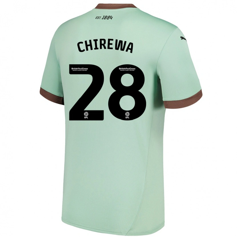 Danxen Men Tawanda Chirewa #28 Pale Green Away Jersey 2024/25 T-Shirt