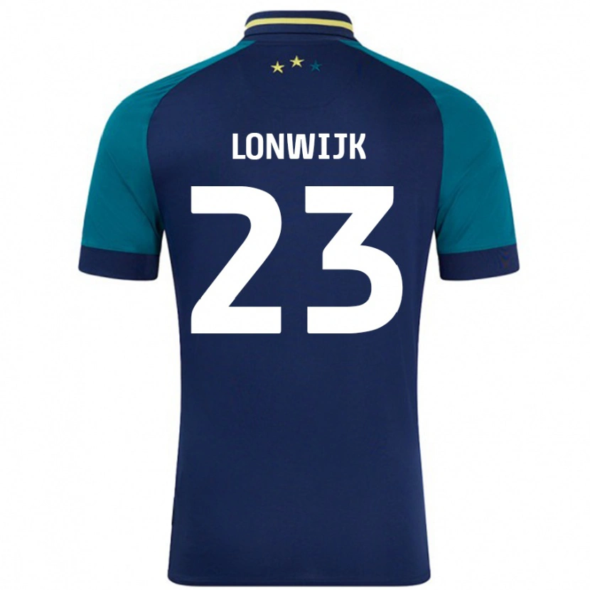 Danxen Men Nigel Lonwijk #23 Navy Dark Green Away Jersey 2024/25 T-Shirt