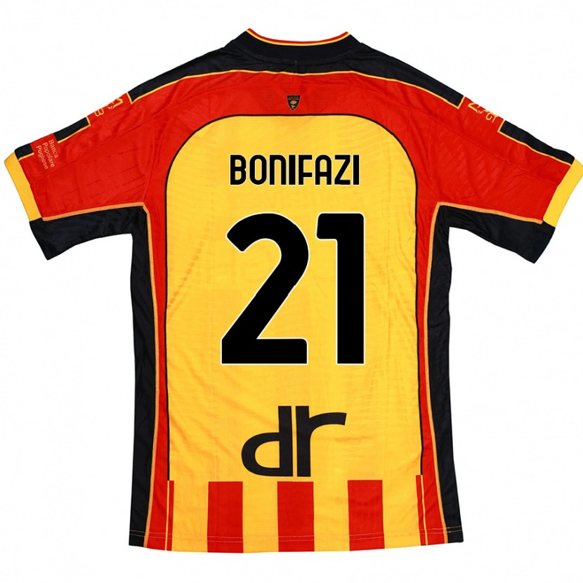 Danxen Men Kevin Bonifazi #21 Yellow Red Home Jersey 2024/25 T-Shirt