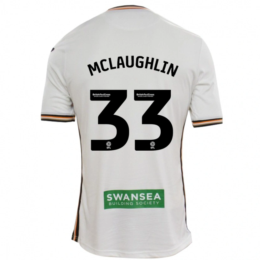 Danxen Men Jon Mclaughlin #33 White Home Jersey 2024/25 T-Shirt