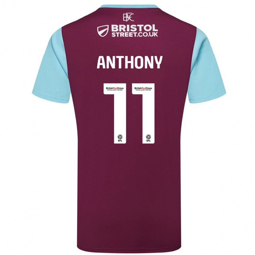 Danxen Men Jaidon Anthony #11 Burgundy Sky Blue Home Jersey 2024/25 T-Shirt