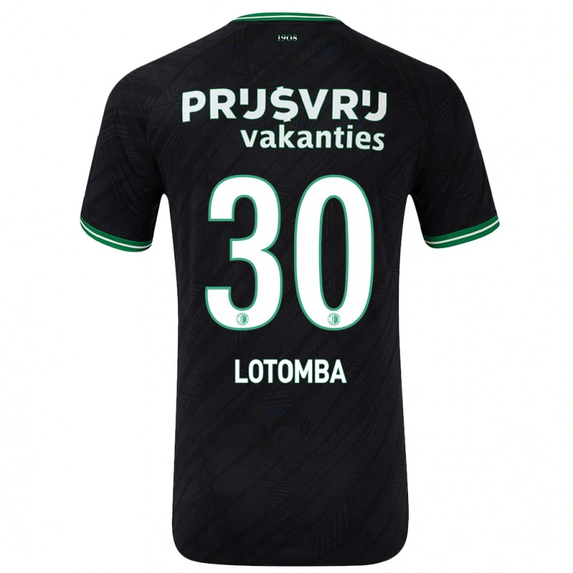 Danxen Men Jordan Lotomba #30 Black Green Away Jersey 2024/25 T-Shirt