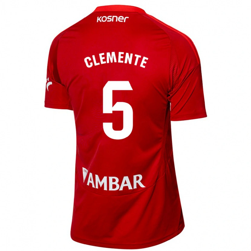 Danxen Men Enrique Clemente #5 White Blue Away Jersey 2024/25 T-Shirt