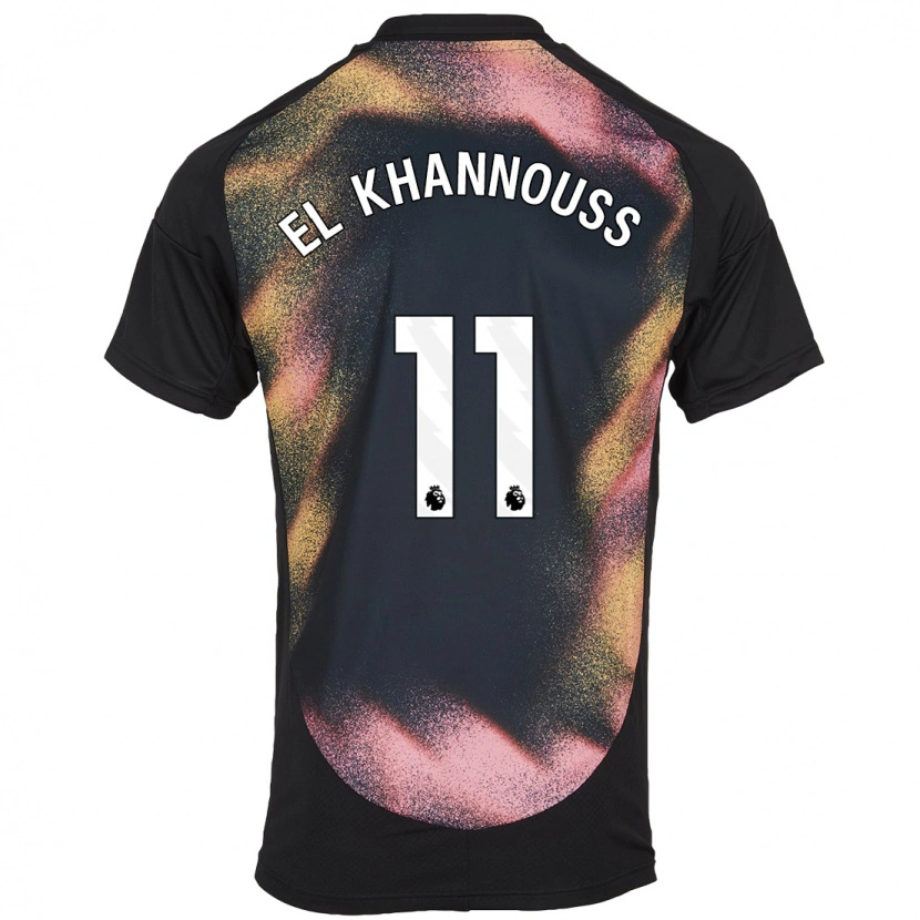 Danxen Men Bilal El Khannouss #11 Black White Away Jersey 2024/25 T-Shirt