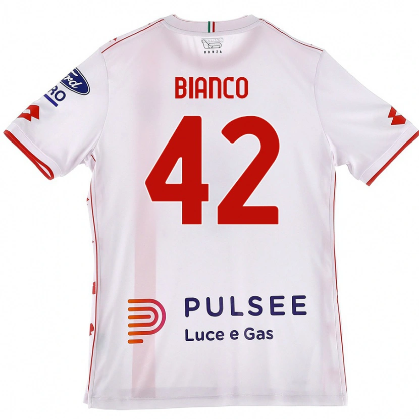 Danxen Women Alessandro Bianco #42 White Red Away Jersey 2024/25 T-Shirt