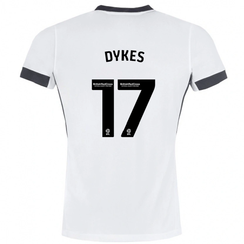 Danxen Women Lyndon Dykes #17 White Black Away Jersey 2024/25 T-Shirt